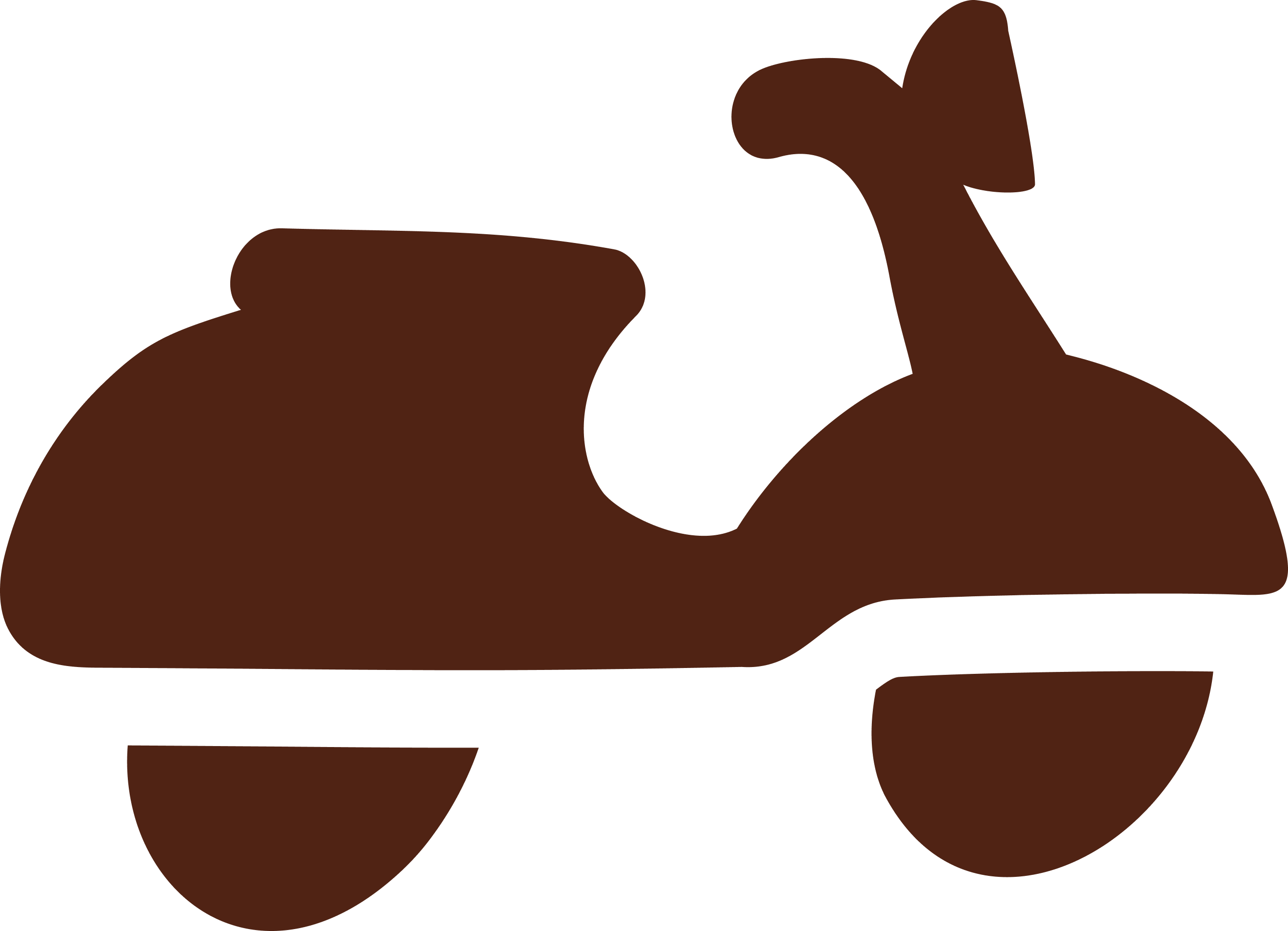 Ícone do Burger King Delivery, ilustração de uma moto do estilo da Vespa
